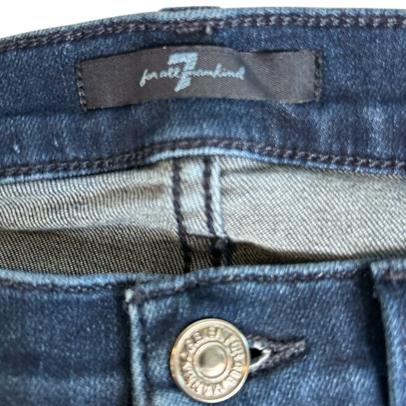 7 For All Mankind Womens Gwenevere  Ankle Skinny Mid Rise Jeans Size 25 Designer - Picture 8 of 13